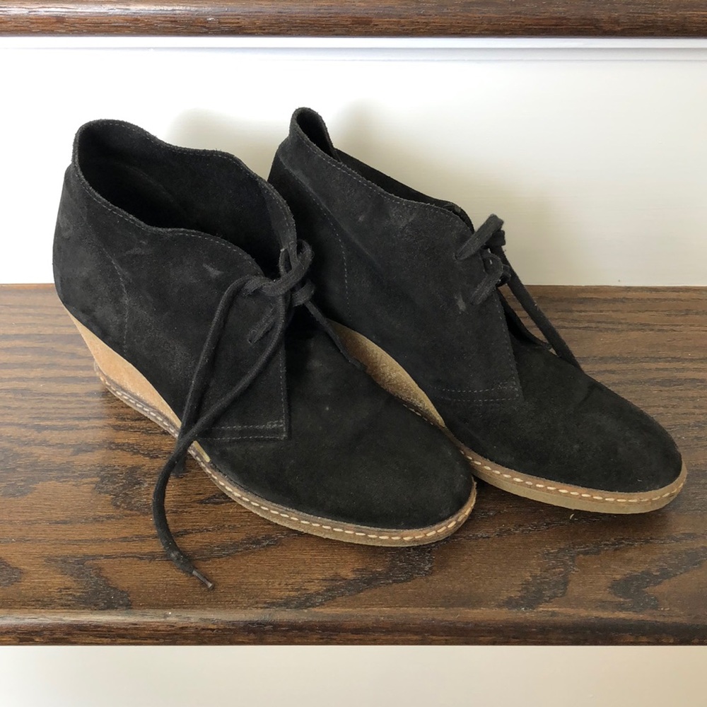 J. Crew suede wedges
